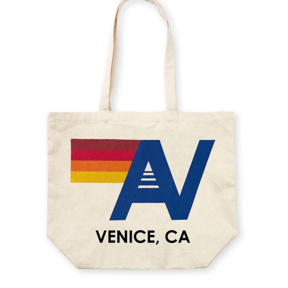 NWT - Aviator Nation Venice CA Canvas Tote Bag